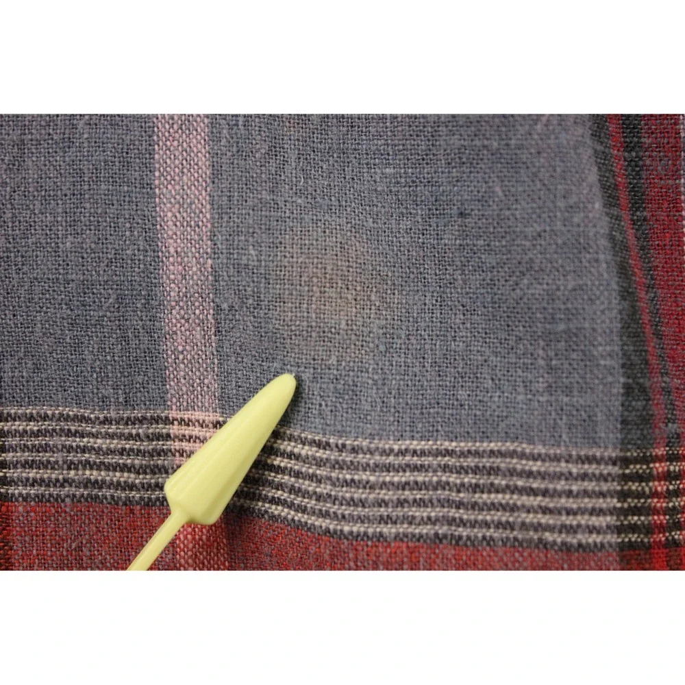 Polo Ralph Lauren Plaid Shirt Mens Large Linen Cotton Button‎ Up Red Blue